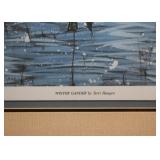 Framed Artwork / Print, Signed (Geese)