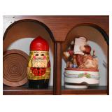 Santa Claus Nesting Doll, Christmas Music Box