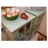 Teal Painted Display / Storage Cabinet (there are 2 of these)