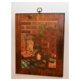 Vintage Kitchen-Themed Wall Plaque