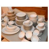 Fine China, White with Silver Edge (Japan)