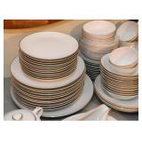 Fine China, White with Silver Edge (Japan)