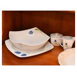 Serving Bowl, Sugar & Creamer