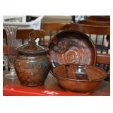 Pottery Jar, Bowl & Dish