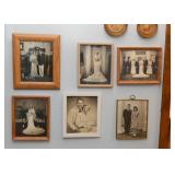 Framed Vintage Wedding Photos, Bride & Groom