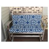 Wooden Garden Glider with Cushion