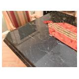 Marble Dining Table & Set of 8 Upholstered Dining Chairs Marble Dining Table & Set of 8 Upholstered Dining Chairs