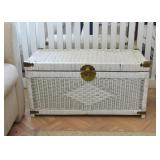 White Wicker Trunk