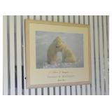 Framed Polar Bears Print