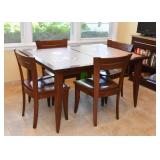 Kitchen / Dining Table & 4 Chairs (Inset Tile Top)