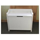 Cottage White Storage Bench