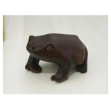 Leather Frog Figurine