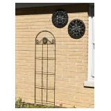 Garden Trellis, Outdoor Thermometer, Outdoor Clock Garden Trellis, Outdoor Thermometer, Outdoor Clock
