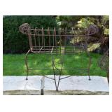 Rusty Iron Tripod Garden Planter