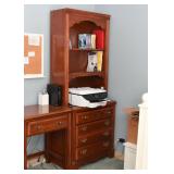 Traditional Style Chest of Drawers, Desk & Chest with Bookcase Hutch