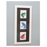 Framed Frogs Artwork