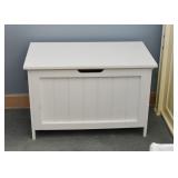 Cottage White Storage Bench