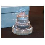 Crystal Wedding Cake Miniature Crystal Wedding Cake Miniature