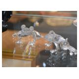 Glass Frog Figurines 