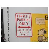 Corvette Parking Sign Corvette Parking Sign