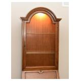 Vintage Secretary with Lighted Display Hutch