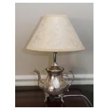 Table Lamp (made from antique teapot)