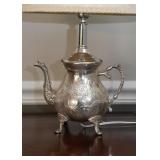 Table Lamp (made from antique teapot)