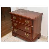 3-Drawer Chest / Nightstand / Side Table with Brass Pulls (there are 2 of these)