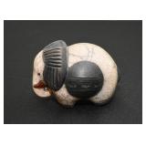 Raku Pottery African Animal Figurines - Made in South Africa (Elephant)