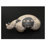 Raku Pottery African Animal Figurines - Made in South Africa (Rhino)