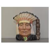Royal Doulton Toby Mugs (Large, Native American Indian)