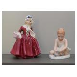 Royal Doulton Figurines (the one on the left is signed)