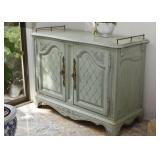 Vintage Sideboard / Cabinet (Seafoam Green)
