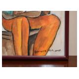 Framed Artwork / Watercolors, African, Signed Lucas V. Mahome 