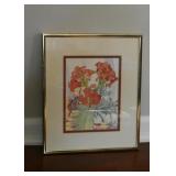 Framed Botanical Artwork / Watercolor