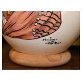 Hand Painted Ostrich Eggs - Signed by Artist
