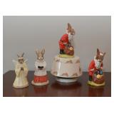 Royal Doulton Bunnykins Figurines & Music Box (Santa, Happy Christmas)