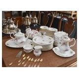 Royal Albert China Set (England) - Moss Rose Pattern
