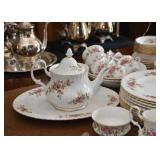 Royal Albert China Set (England) - Moss Rose Pattern