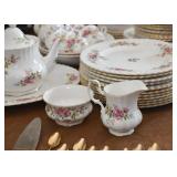 Royal Albert China Set (England) - Moss Rose Pattern