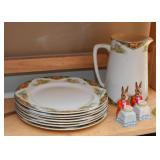 Vintage China (Plates & Pitcher)