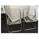Lucite Folding Chairs