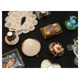 Pill Boxes, Cosmetic Cases, Art Glass Paperweight