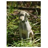 Concrete Dog Garden Statue