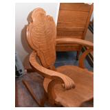 Antique Tiger Oak Rocking Chair / Rocker