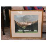Framed Original Artwork (Lake Louise)