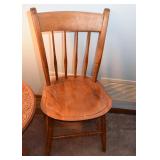 Set of 4 Wooden Spindle Back Side Chairs (only 1 shown)