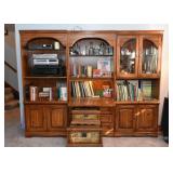 3-Piece Entertainment Center / Display Shelf Unit (center piece has a drop-down secretary)