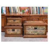 Set of Decorative Nesting Trunks