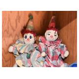 Cloth Dolls - Clowns